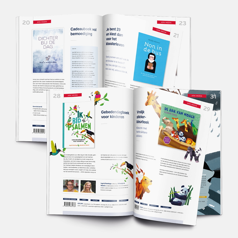 boekenfolder, catalogus, vormgeving door Flashworks ontwerpers grafisch ontwerpbureau Kampen